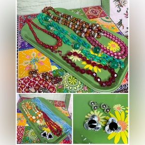 60s Lucite Jewelry Lot